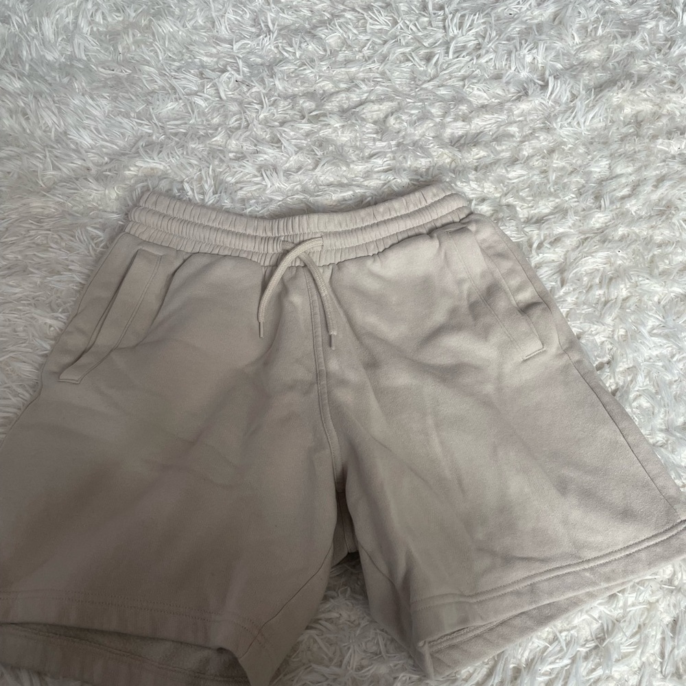 H&M Tan Athletic Shorts with Elastic Waistband